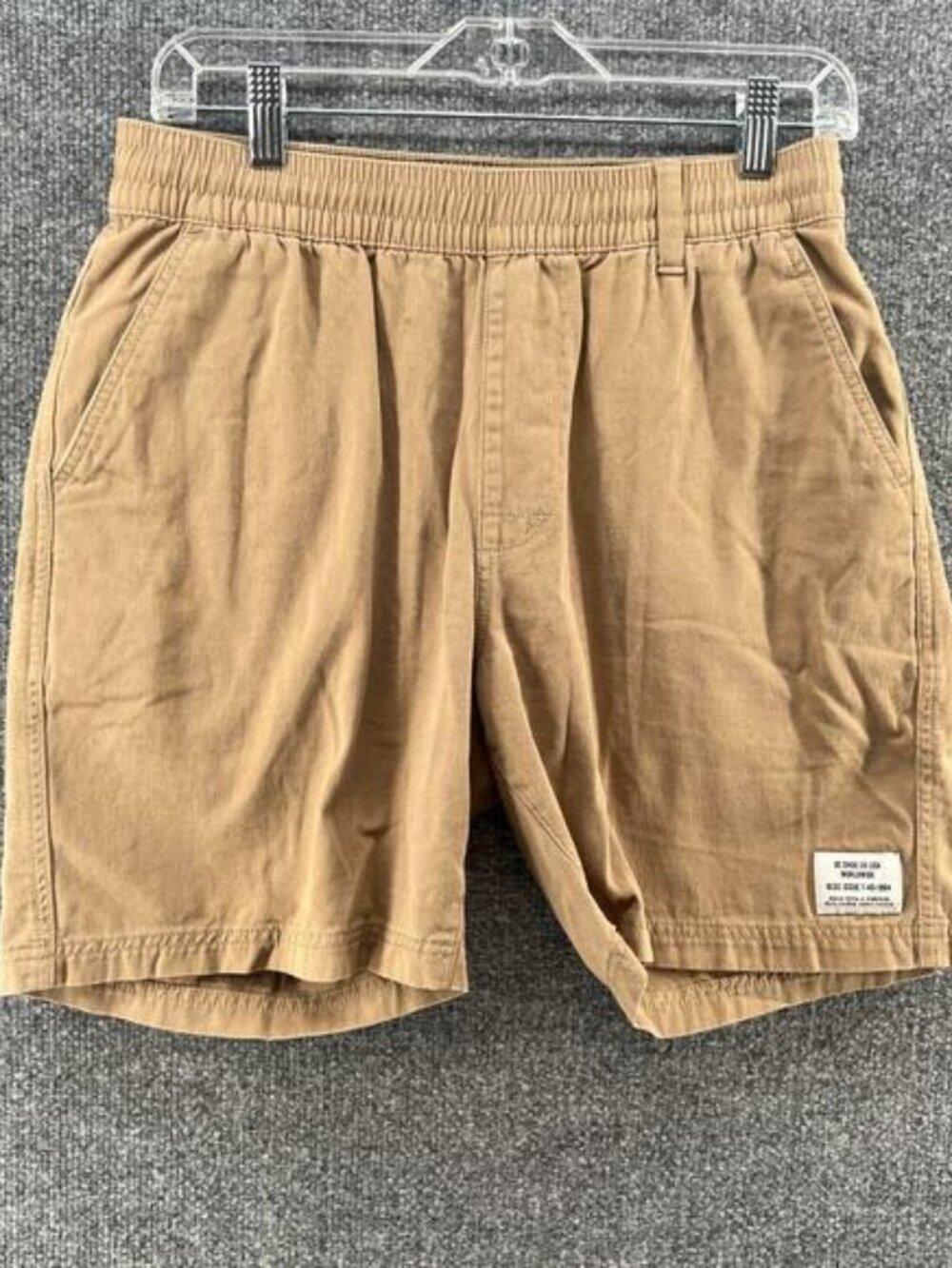DC Shorts Mens Small Beige Stretch‎ Waist Chino Comfort Pockets Outdoors Skate